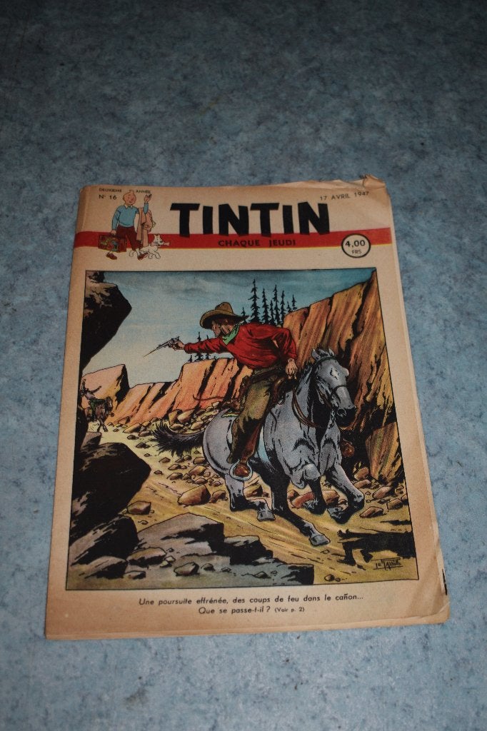 Kuifje 1947 N16 strip stripboek, Eén stripboek, Ophalen of Verzenden, Gelezen