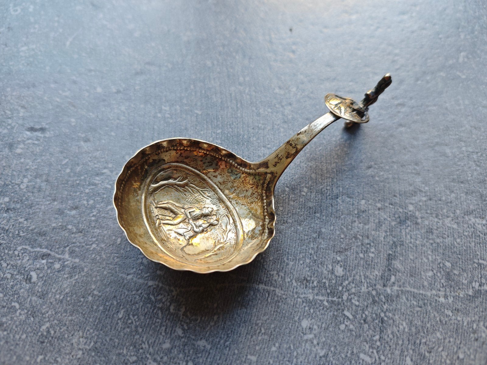 Zilveren Friese roomlepel, T. Eekhoff Leeuwarden, 1818-1826, Ophalen of Verzenden
