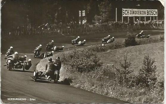 Nürburgring motor race motorsport fotokaart Eifel, Ophalen of Verzenden, 1940 tot 1960, Ongelopen, Voertuig
