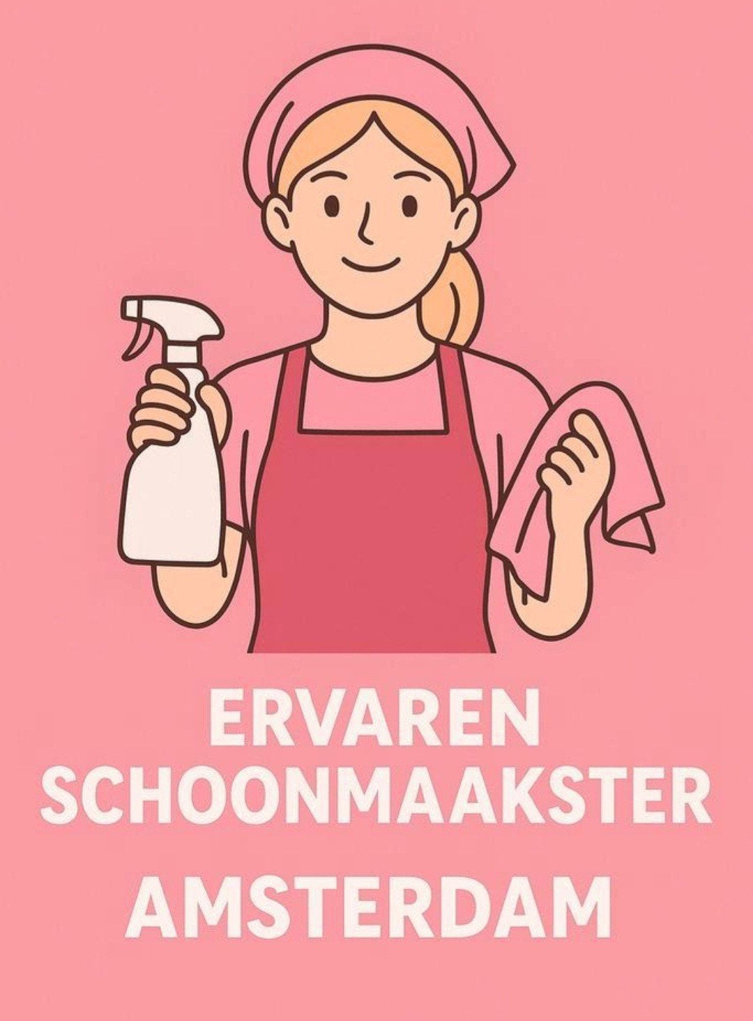 Betrouwbare Schoonmaakster en oppaswerk, 33 - 40 uur, Vanaf 10 jaar, Overige vormen