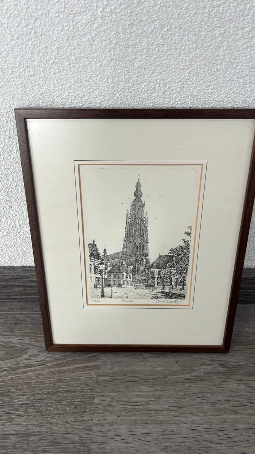 Grote kerk Breda  gemaakt door Anna Doedijns, Ophalen