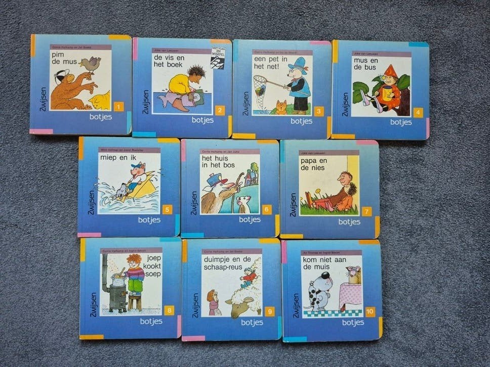 Botjes serie 2 - 10-delige set kinderboeken, Gelezen, Fictie algemeen, Diverse auteurs, Ophalen of Verzenden