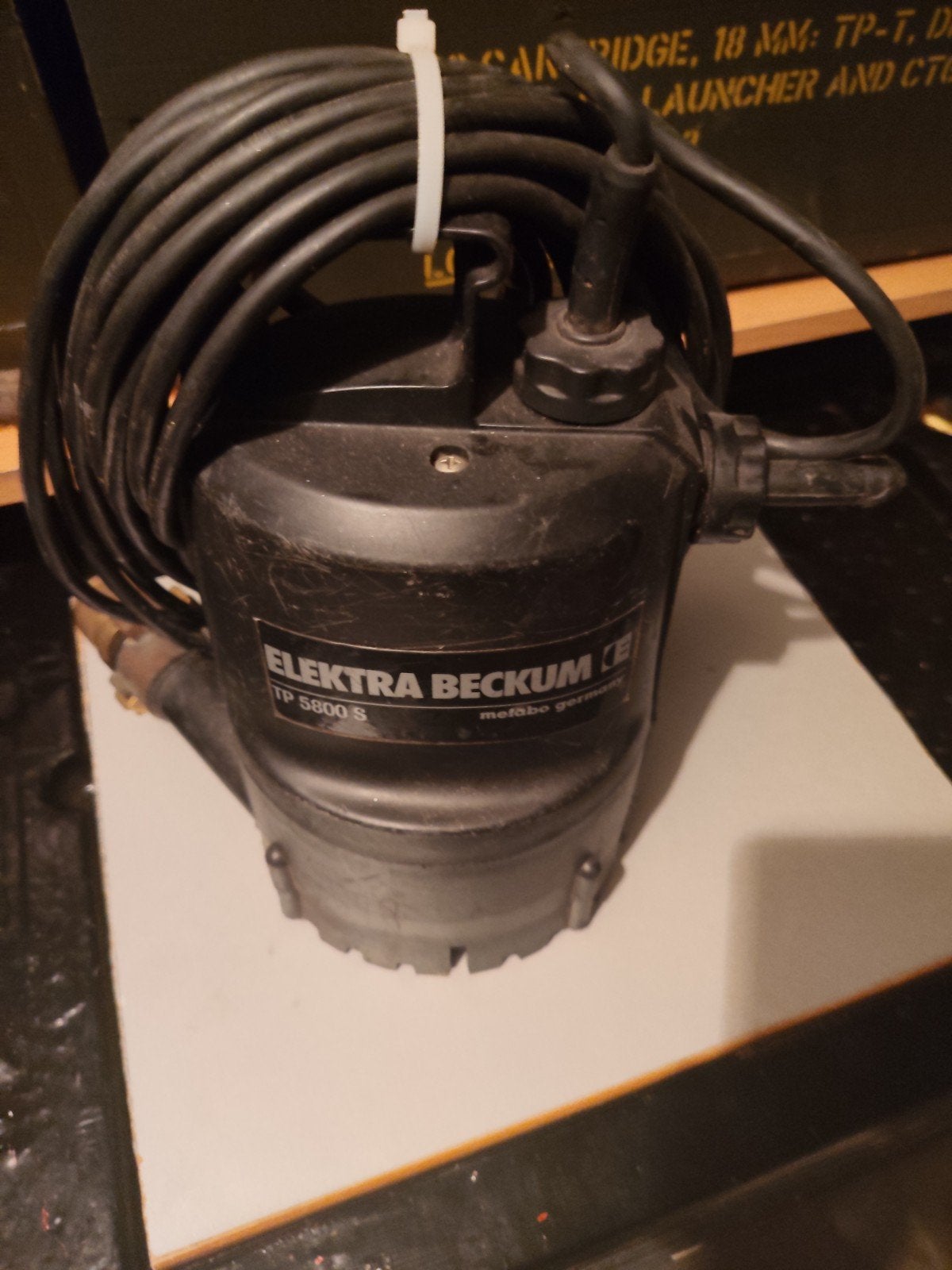 ELEKTRA BECKUM TP 5000 S Dompelpomp, Ophalen of Verzenden, Gebruikt, Elektrisch, Dompelpomp