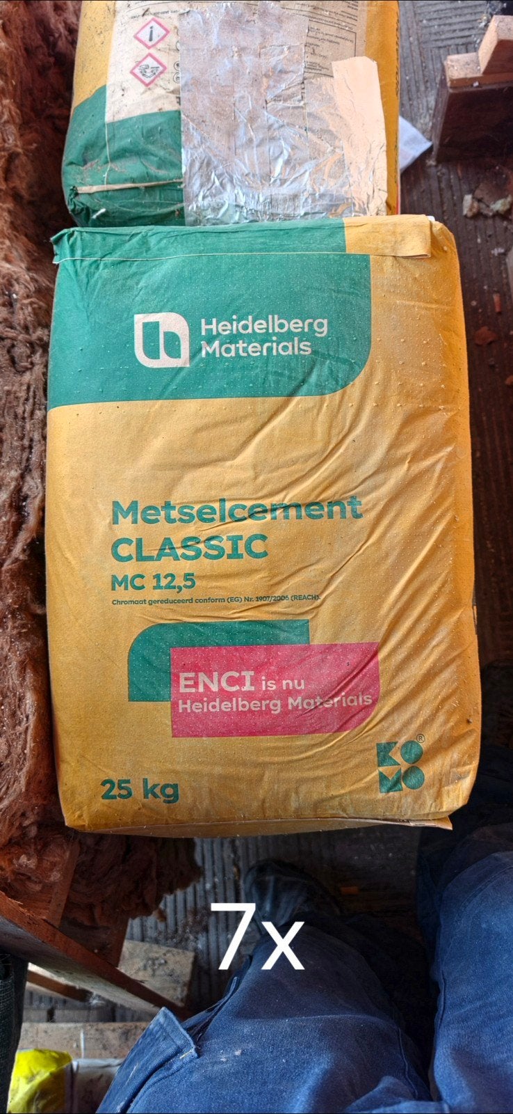 Metselcement Heidelberg Classic MC 12,5 25kg (25 kg), Ophalen of Verzenden, Nieuw, Overige typen