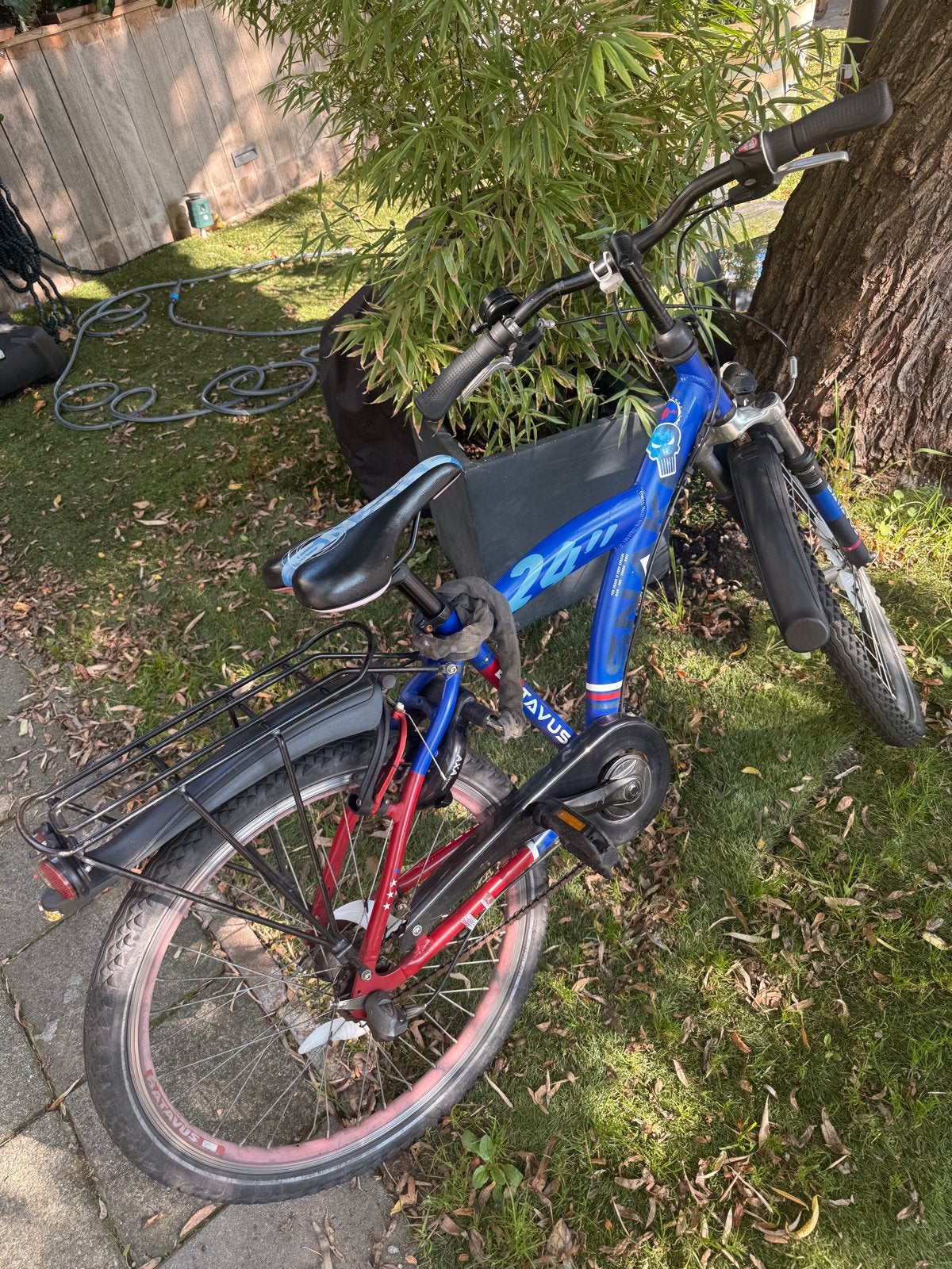 Batavus Snake jongensfiets 24 inch blauw 3 versnellingen, Fietsen en Brommers, Ophalen, Gebruikt, 24 inch, Versnellingen