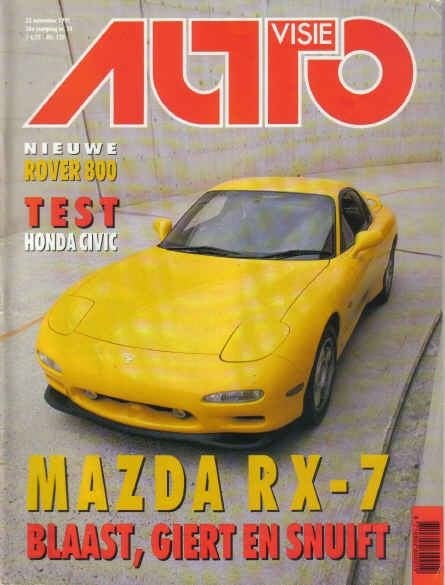 Autovisie 24 1991 : Ford Escort RS2000 16V - Mazda RX7 BiTur, Ophalen of Verzenden, Gelezen, Algemeen