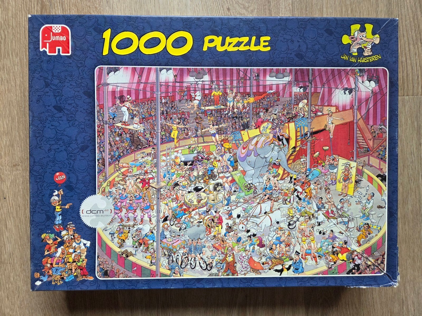 Jumbo Jan van Haasteren Puzzel Circus 1000 stukjes, Ophalen, 500 t/m 1500 stukjes, Gebruikt, Legpuzzel