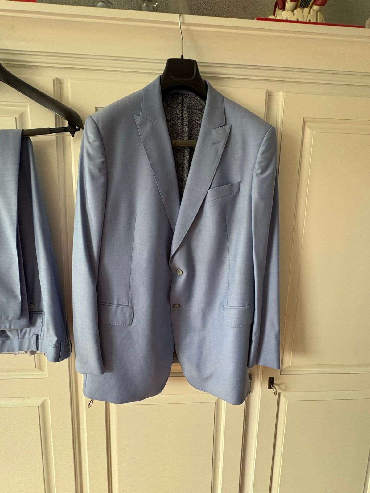 McGregor Distinction Customized Suit - Lichtblauw, Kleding | Heren, Kostuums en Colberts, Ophalen of Verzenden, Zo goed als nieuw
