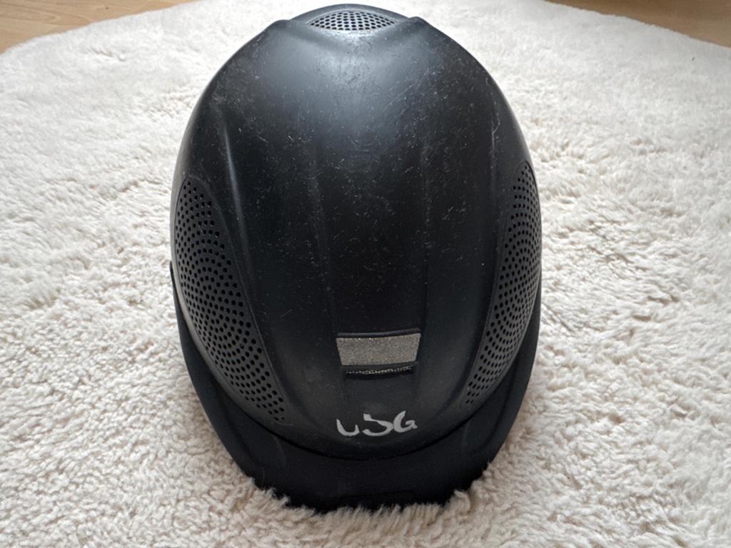 Paardrijcap USG (zwart), Dieren en Toebehoren, Paardrijkleding, Ophalen, Gebruikt, Kinderen, Cap