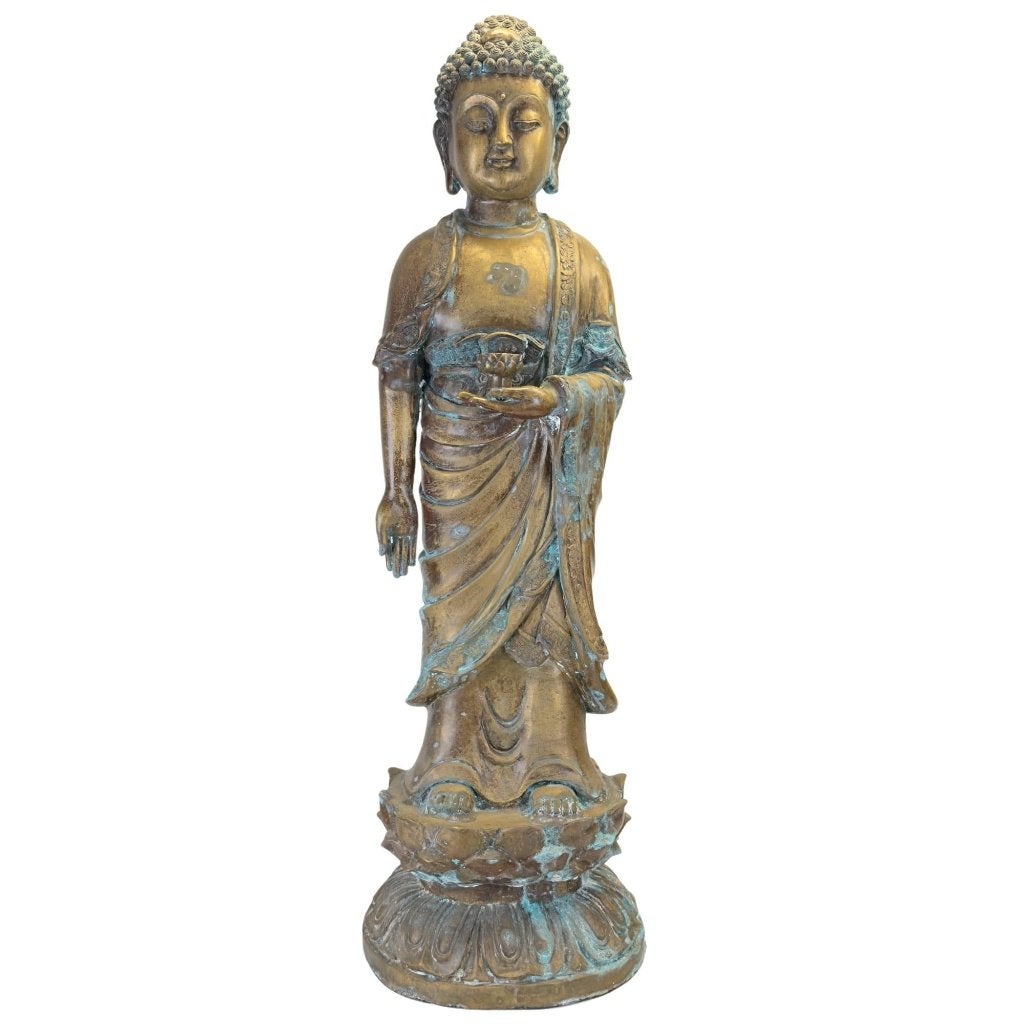 Boeddhabeeld – Medicijnboeddha – Chinees brons – 98 cm