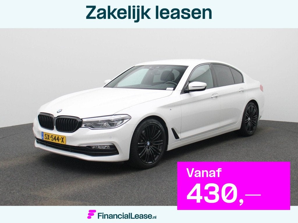 BMW 5-serie 520i High Executive | LEDER | MEMORY STOEL | CAM, Automaat, Achterwielaandrijving, Gebruikt, 4 cilinders