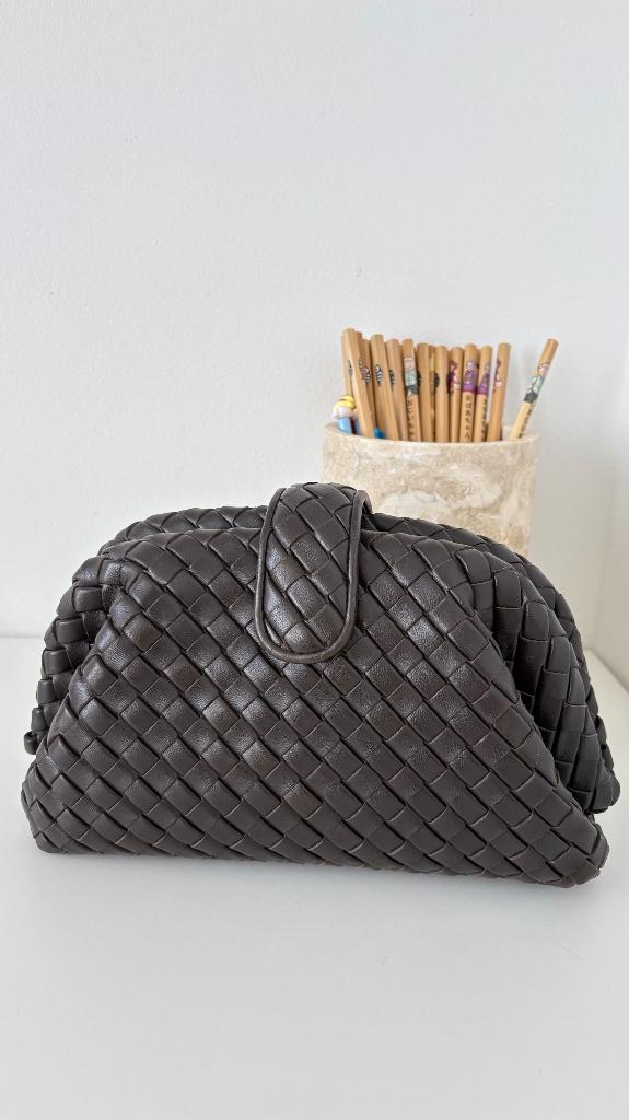 Bottega veneta small lauren tas, Ophalen of Verzenden, Zo goed als nieuw, Bruin, Handtas