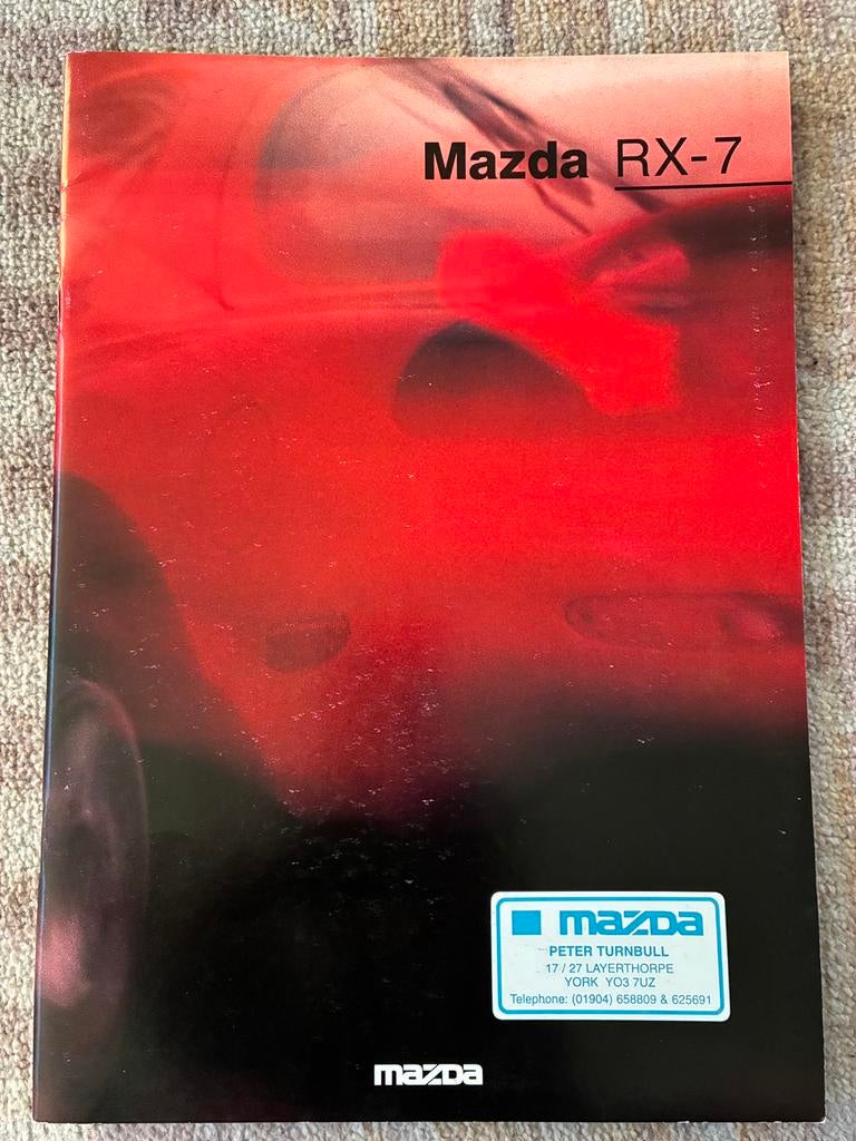 Mazda RX-7 UK brochure, Boeken, Ophalen of Verzenden, Zo goed als nieuw, Honda