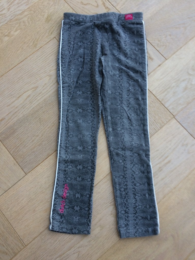 zgan grijs bewerkte legging van Ninni Vi 98/104, Broek, Meisje, Ninni Vi, Ophalen of Verzenden
