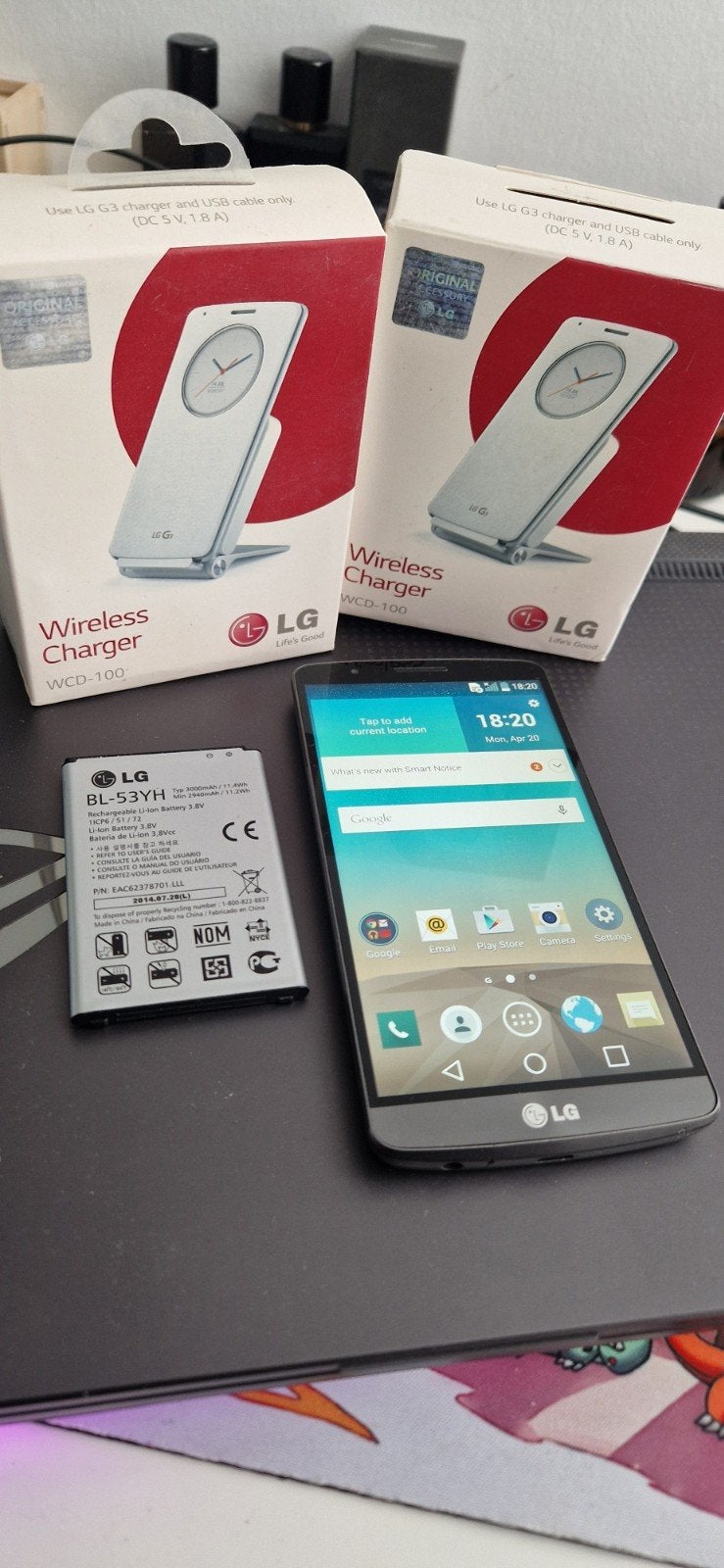 LG G3 32GB Titan + 2 batterijen + 2 draadloos laders, Ophalen of Verzenden, Zo goed als nieuw, Zwart