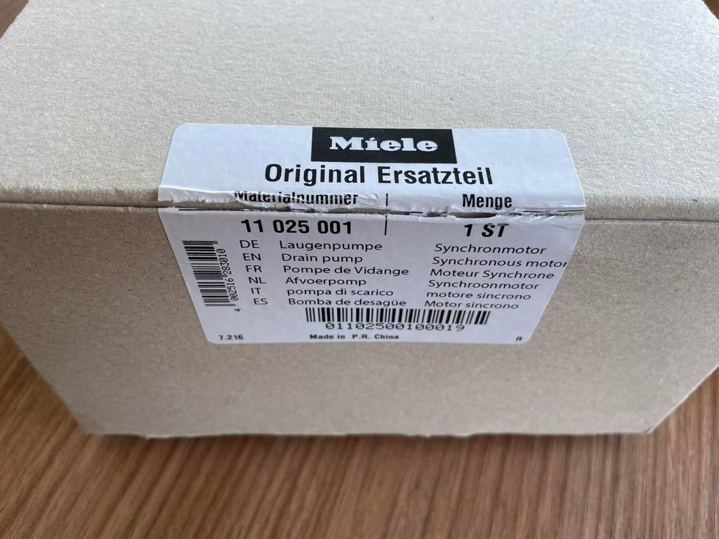 Miele vaatwasserpomp 11025001, Ophalen of Verzenden, Nieuw