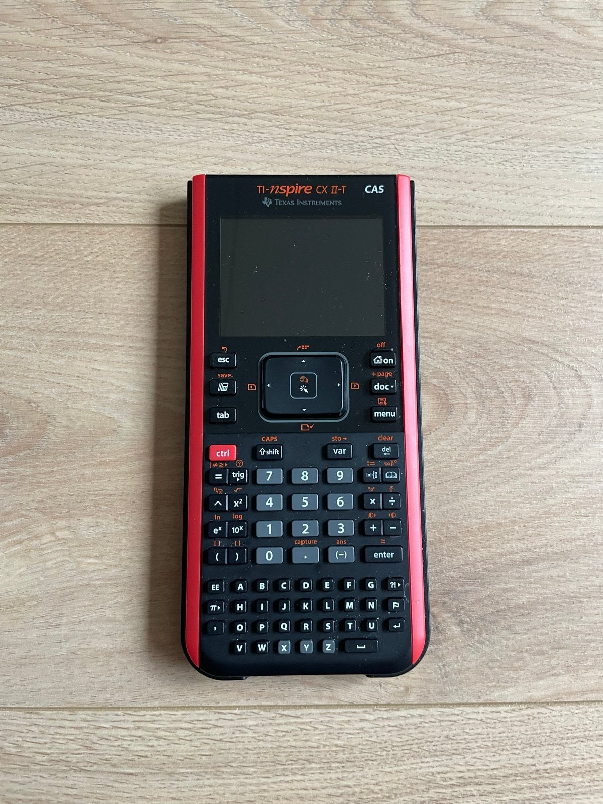 TI NSPIRE CX II-T CAS, grafische rekenmachine, Diversen, Ophalen of Verzenden, Grafische rekenmachine, Zo goed als nieuw