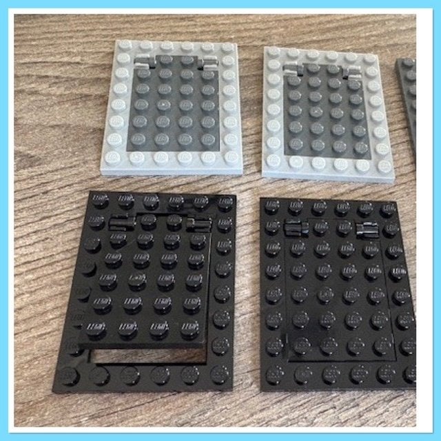 Lego trap, deur kozijn horizontaal 6x8 met luifel (zie foto), Ophalen of Verzenden, Nieuw, MOC (eigen creatie), Lego