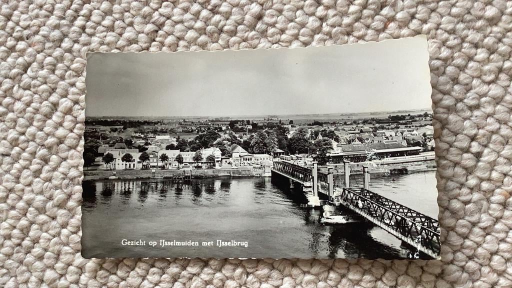 Ansichtkaart IJsselmuiden met IJsselbrug. 941, Ophalen of Verzenden, 1940 tot 1960, Ongelopen, Overijssel