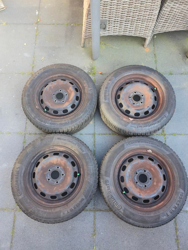 Stalen velgen met goede winterbanden., Auto-onderdelen, Banden en Velgen, Ophalen, 16 inch, Banden en Velgen, 205 mm