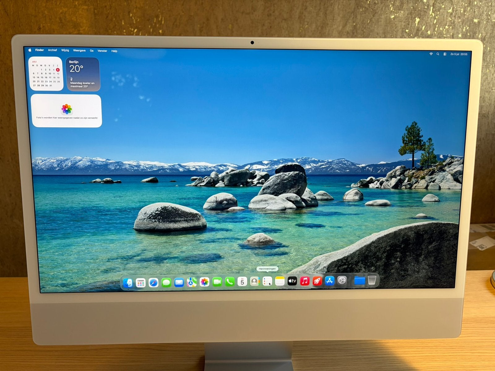 Apple iMac 24-inch M1 2021 16GB 1TB SSD compleet nette staat, Computers en Software, Apple Desktops, Ophalen, Gebruikt, SSD, IMac