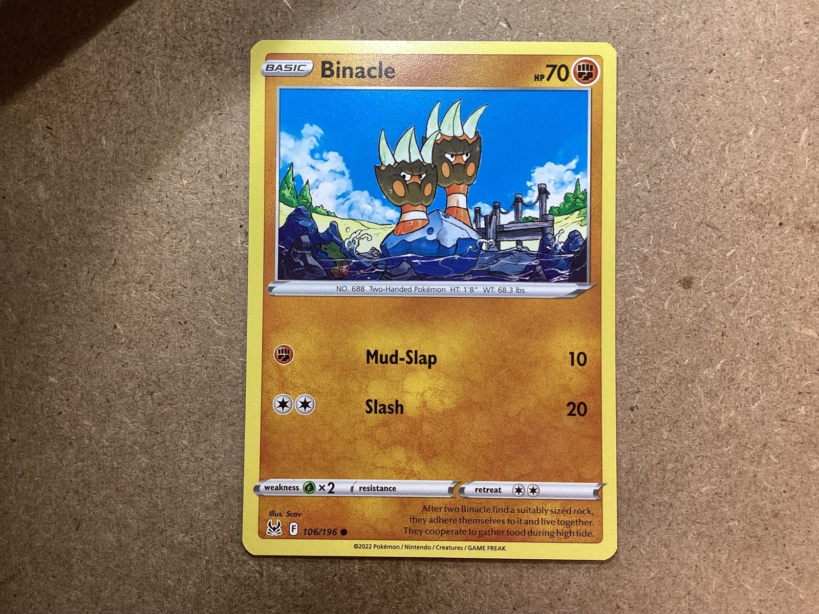 1x Binacle [LOR 106/196] (Near Mint), Ophalen of Verzenden, Zo goed als nieuw, Losse kaart