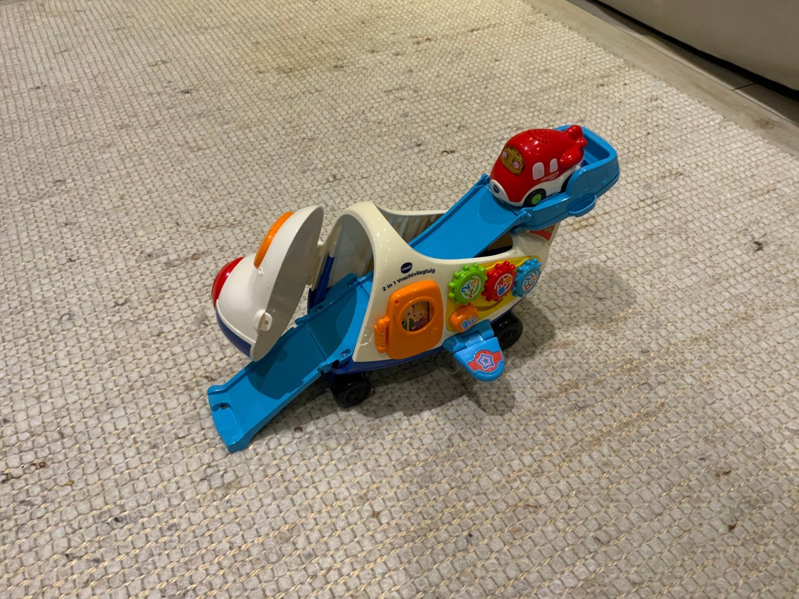 Vtech Toet toet auto’s vrachtvliegtuig, Kinderen en Baby's, Ophalen of Verzenden, Gebruikt
