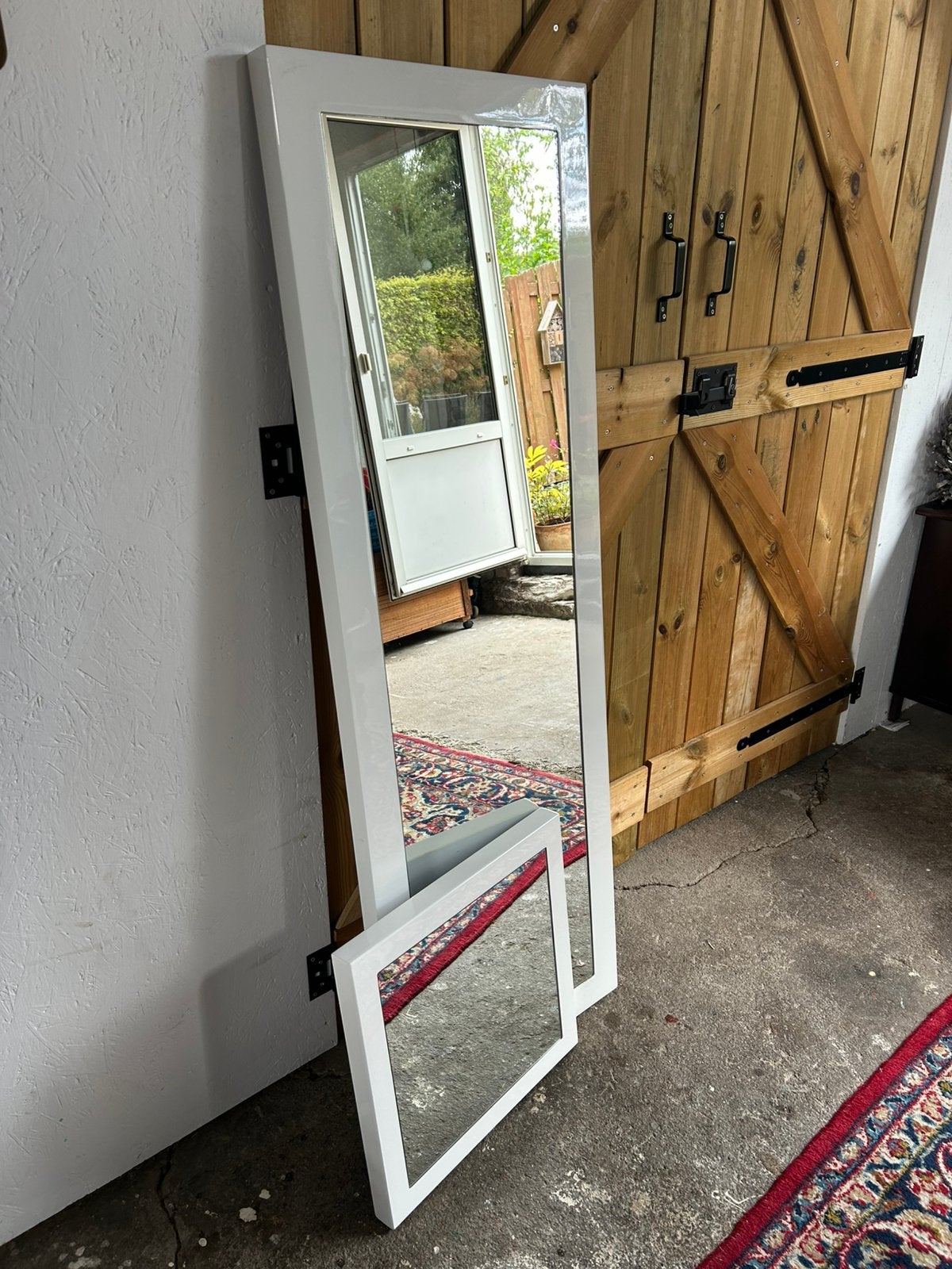 Spiegelset, Ophalen, Zo goed als nieuw, 225 cm of meer, Raamkozijn