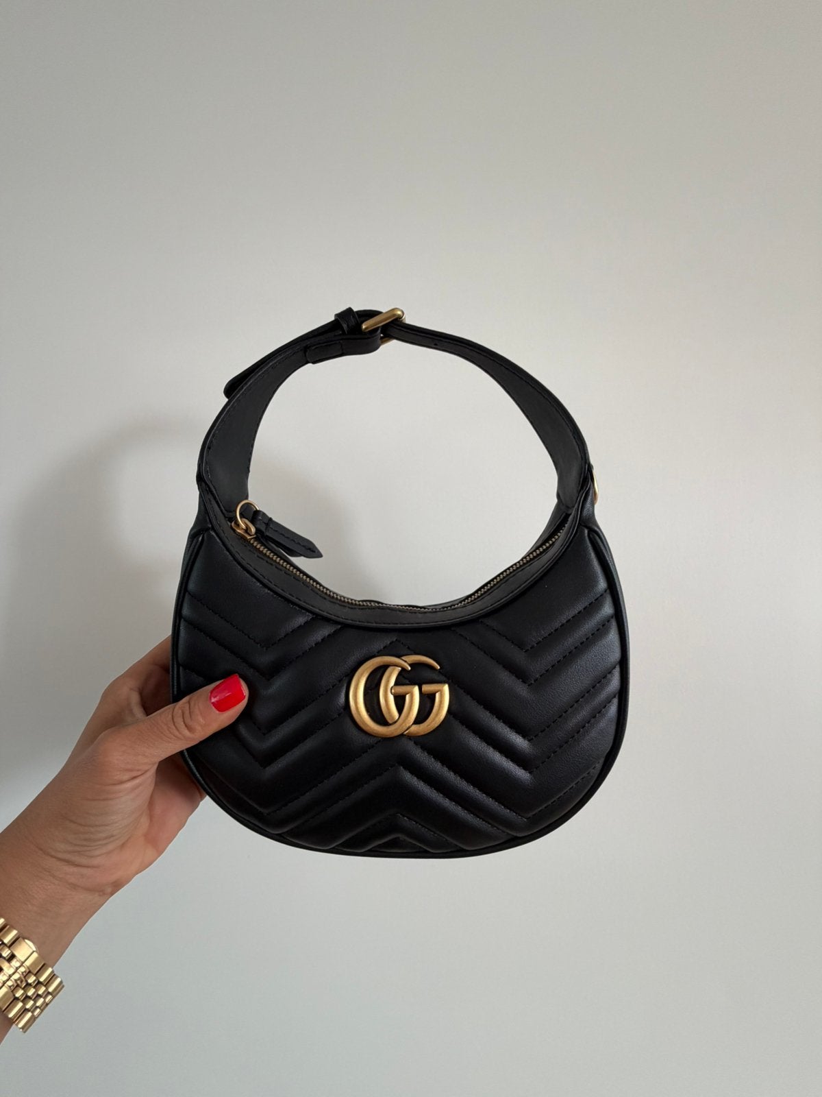 Gucci tas, Ophalen of Verzenden, Zo goed als nieuw, Zwart, Schoudertasje