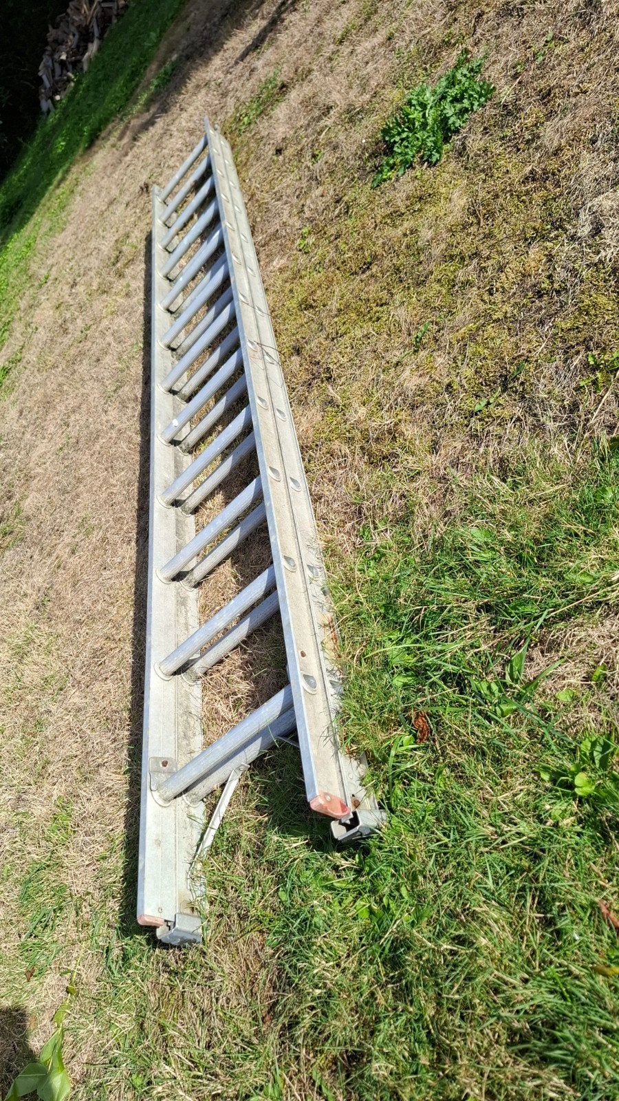 Tweedelige Altrex ladder 2x12 treden, Ophalen, Gebruikt, Ladder, Opvouwbaar of Inschuifbaar