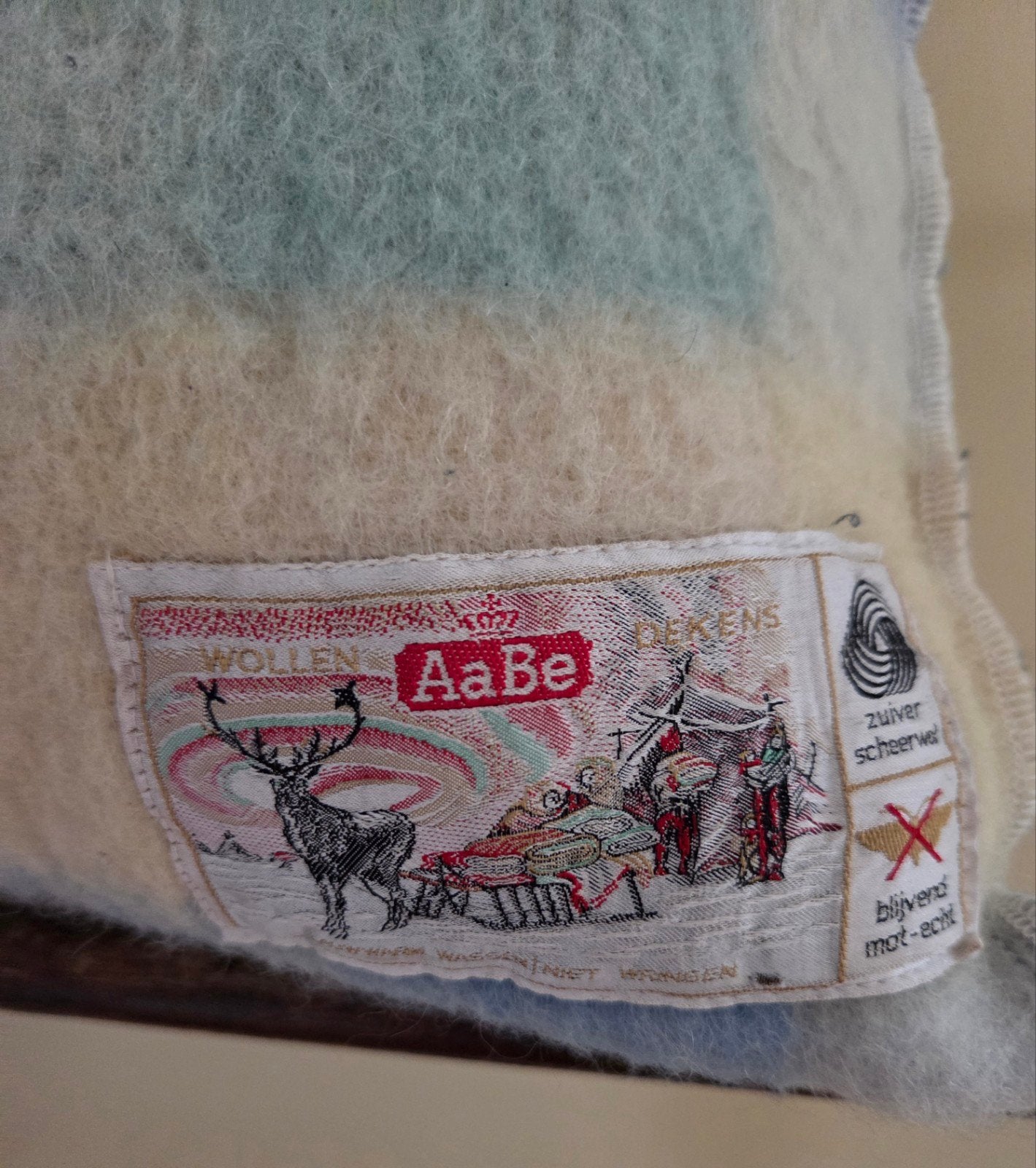 Aebe wollen kussen incl binnenkussen, Ophalen of Verzenden, Gebruikt, Vierkant