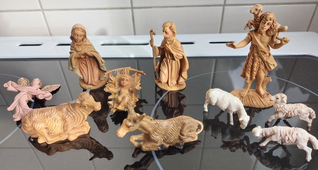 kerstgroep beeldengroep voor kerststal ITALY, Diversen, Ophalen of Verzenden, Gebruikt