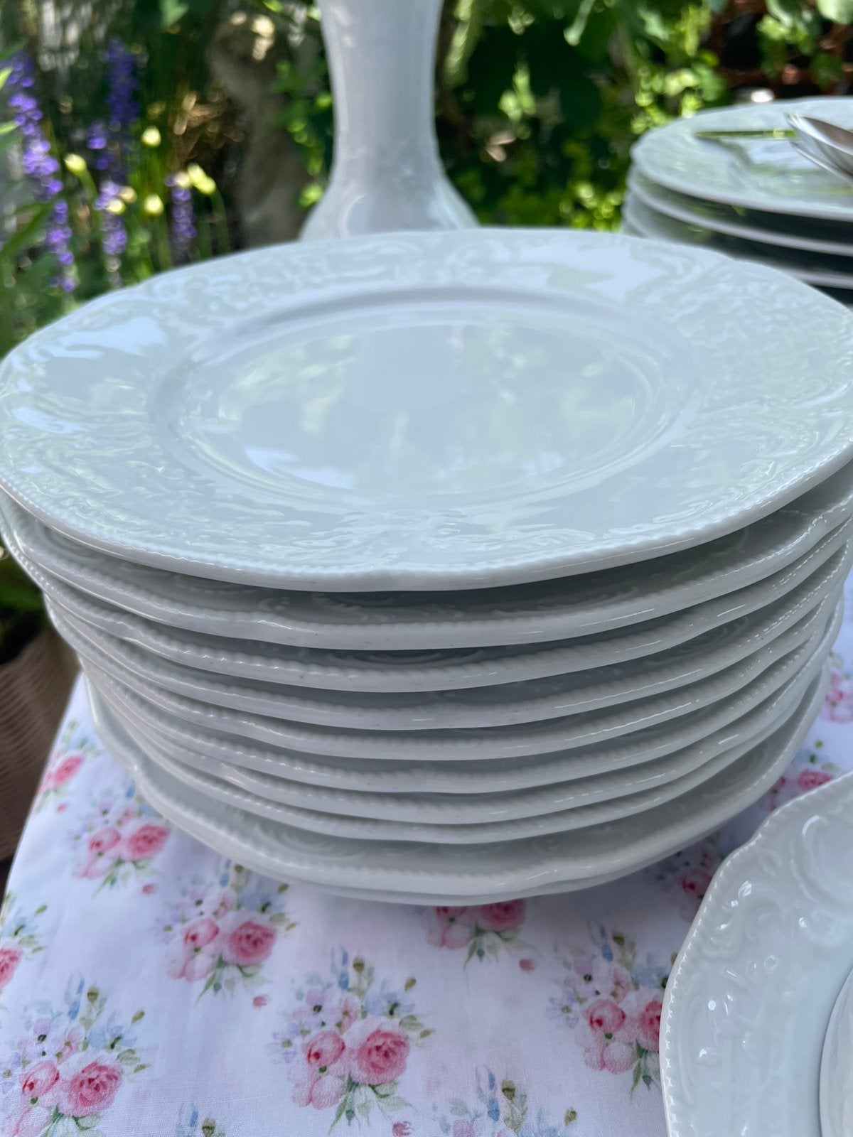 Rosenthal Clasic Rose witte lunchborden, Antiek en Kunst, Ophalen