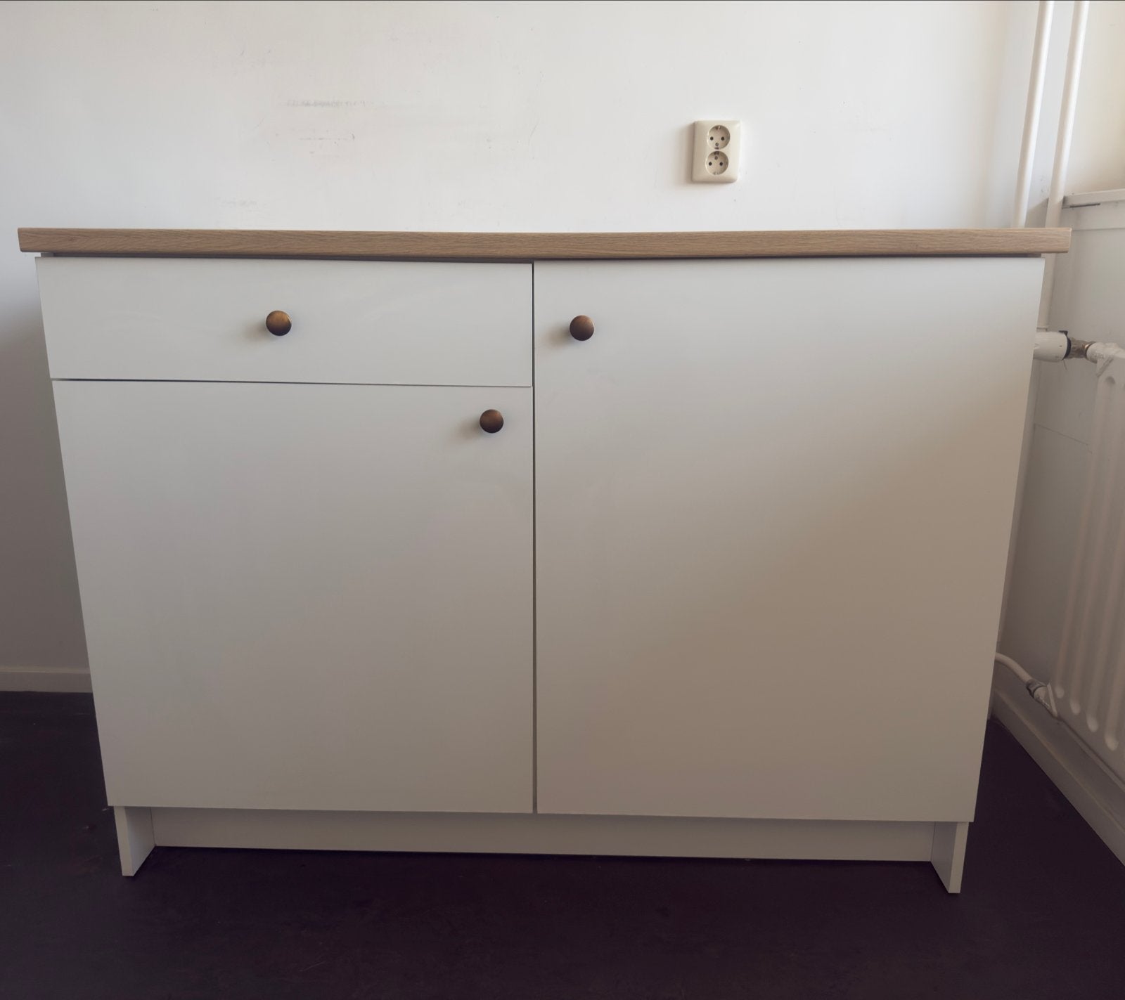 IKEA KNOXHULT Keukenkast/Aanrecht /wit, Ophalen, Gebruikt