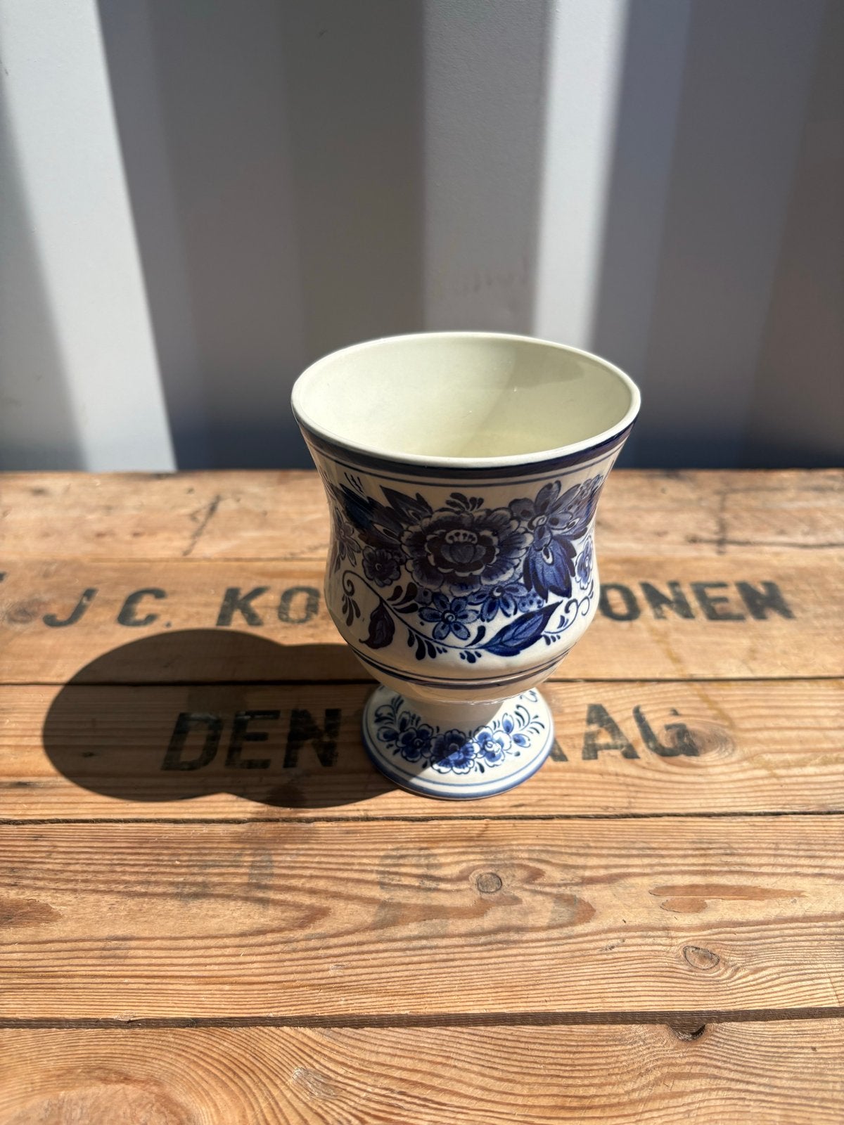 Royal Goedewaagen Delfts Blauw Vaasje Handwerk, Ophalen of Verzenden