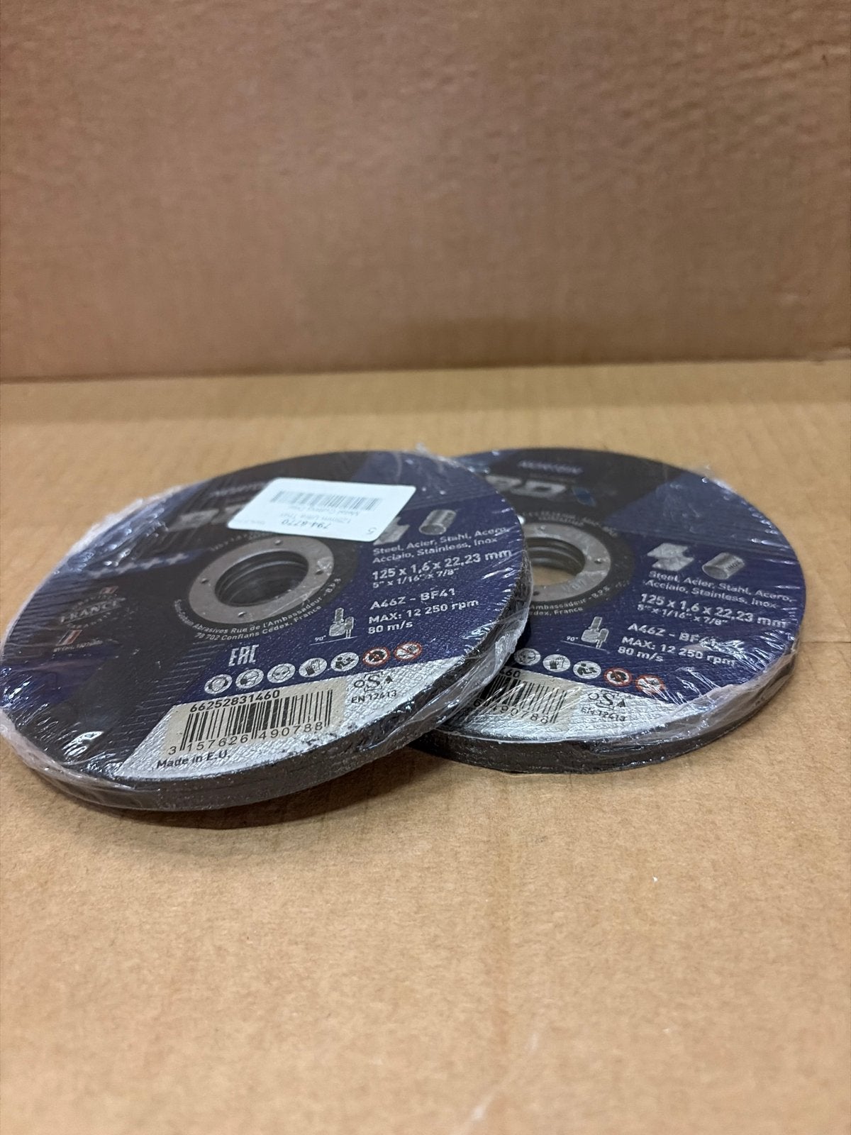 7x Norton slijpschijven 125mm x 1.6mm x 22.23mm, Nieuw, Ophalen of Verzenden, Nvt, Nvt