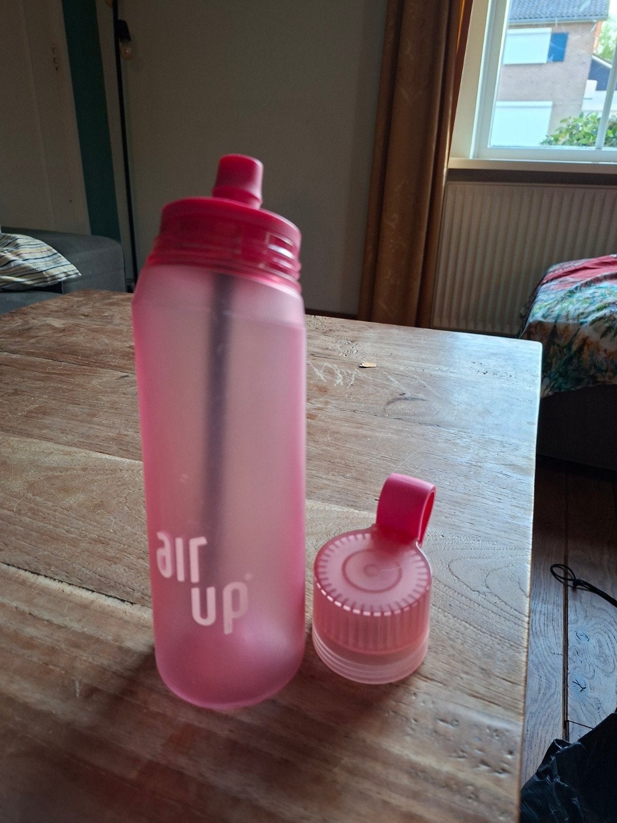 Roze Air Up drinkfles met dop, Ophalen, Gebruikt