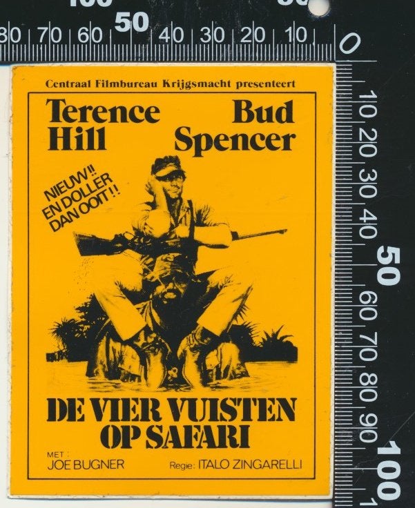 Sticker: Centraal Filmbureau Krijgsmacht - De vier vuisten, Ophalen of Verzenden, Zo goed als nieuw, Film, Tv of Omroep