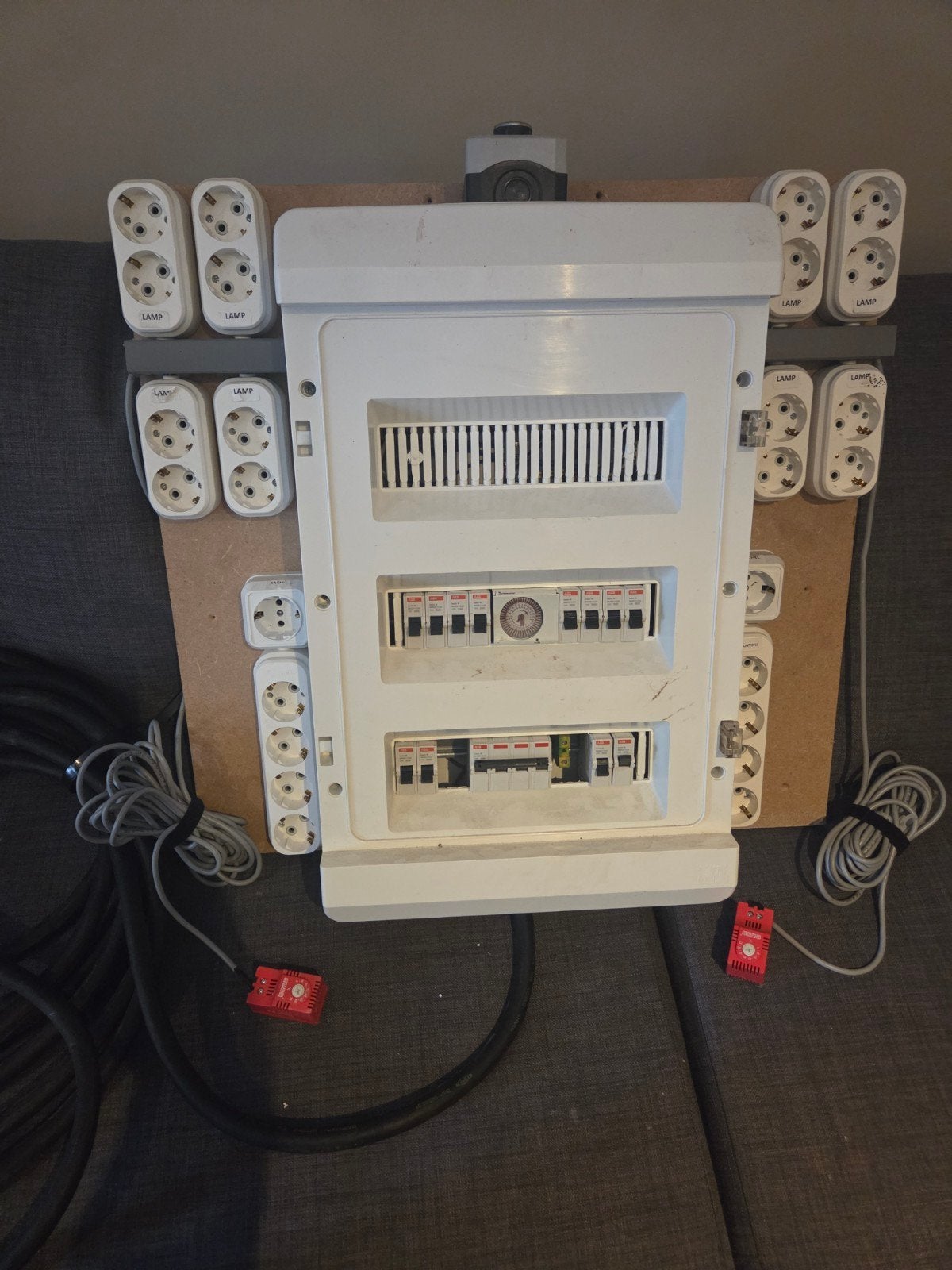 Complete Groepenkast met Stopcontacten en Kabel, Ophalen of Verzenden, Gebruikt, Overige merken, Groepenkast