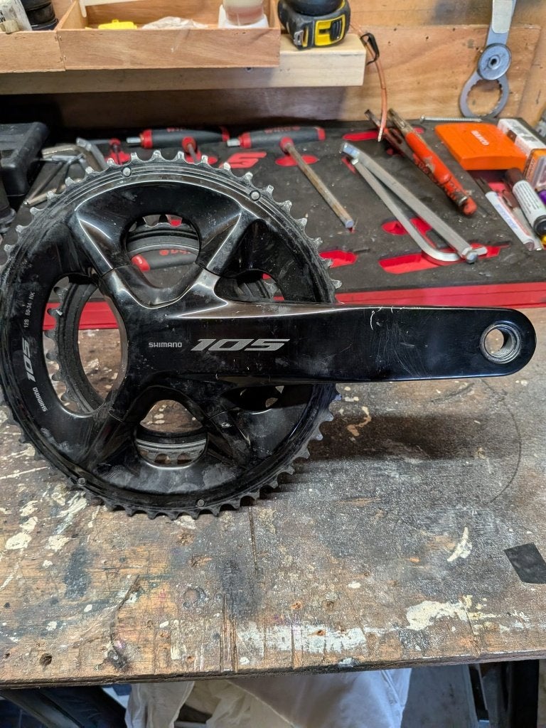 Shimano 105 R7100 Cranck 172,5, Crankstel of Pedalen, Verzenden, Shimano 105, Zo goed als nieuw