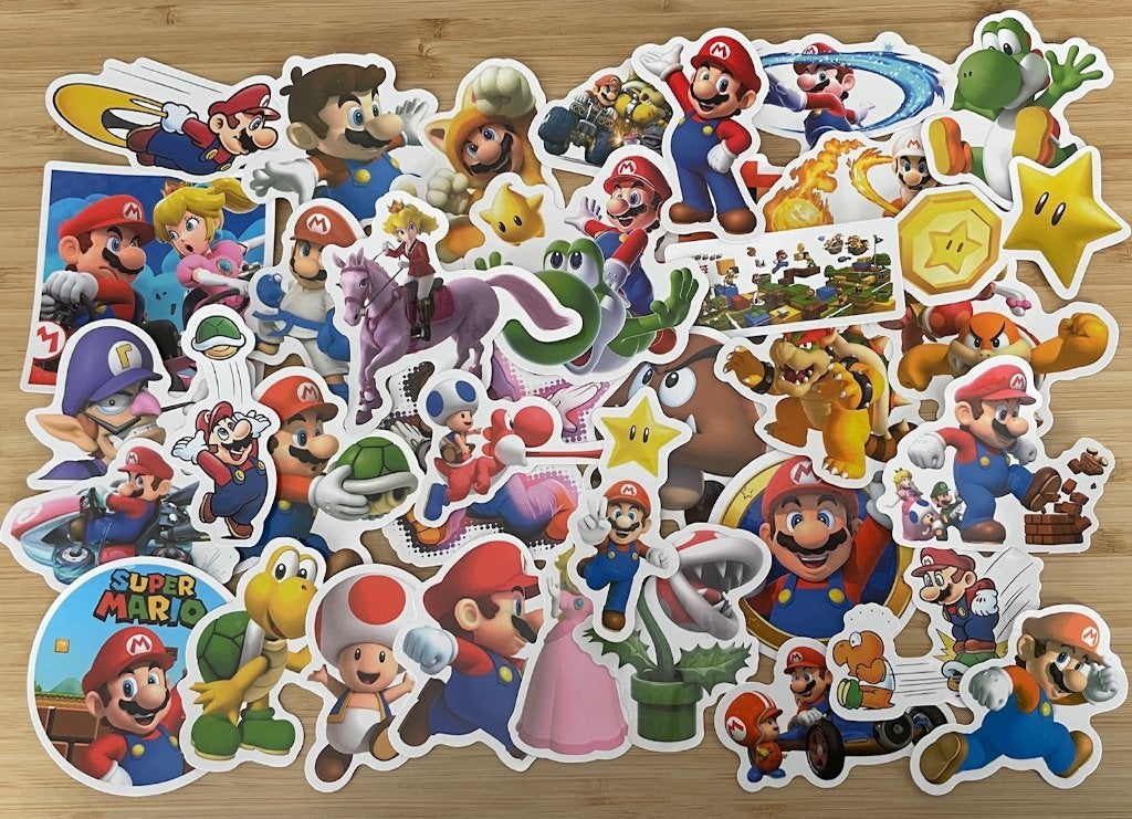Super Mario stickers, Verzenden, Nieuw, Meerdere stickers