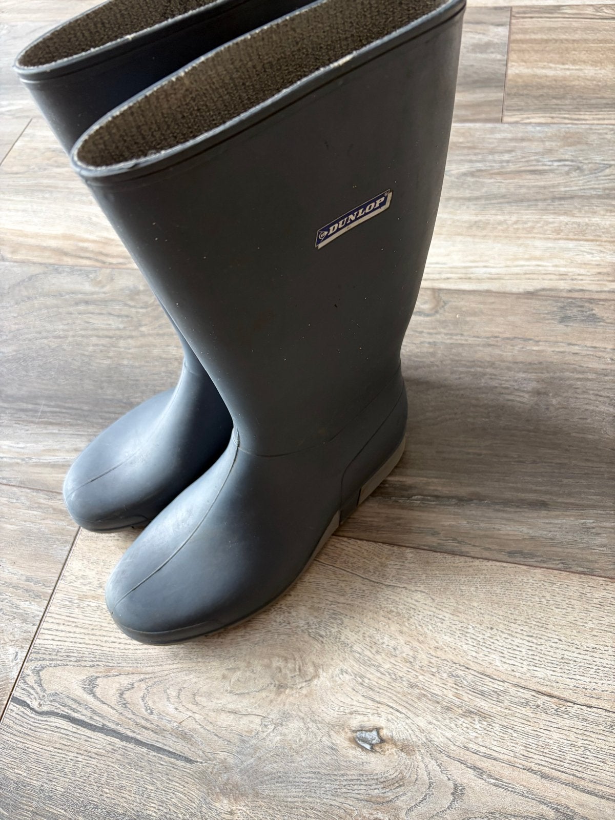 Dunlop regenlaarzen maat 37 blauw - Weinig gebruikt, Caravans en Kamperen, Regenkleding, Ophalen of Verzenden, Zo goed als nieuw