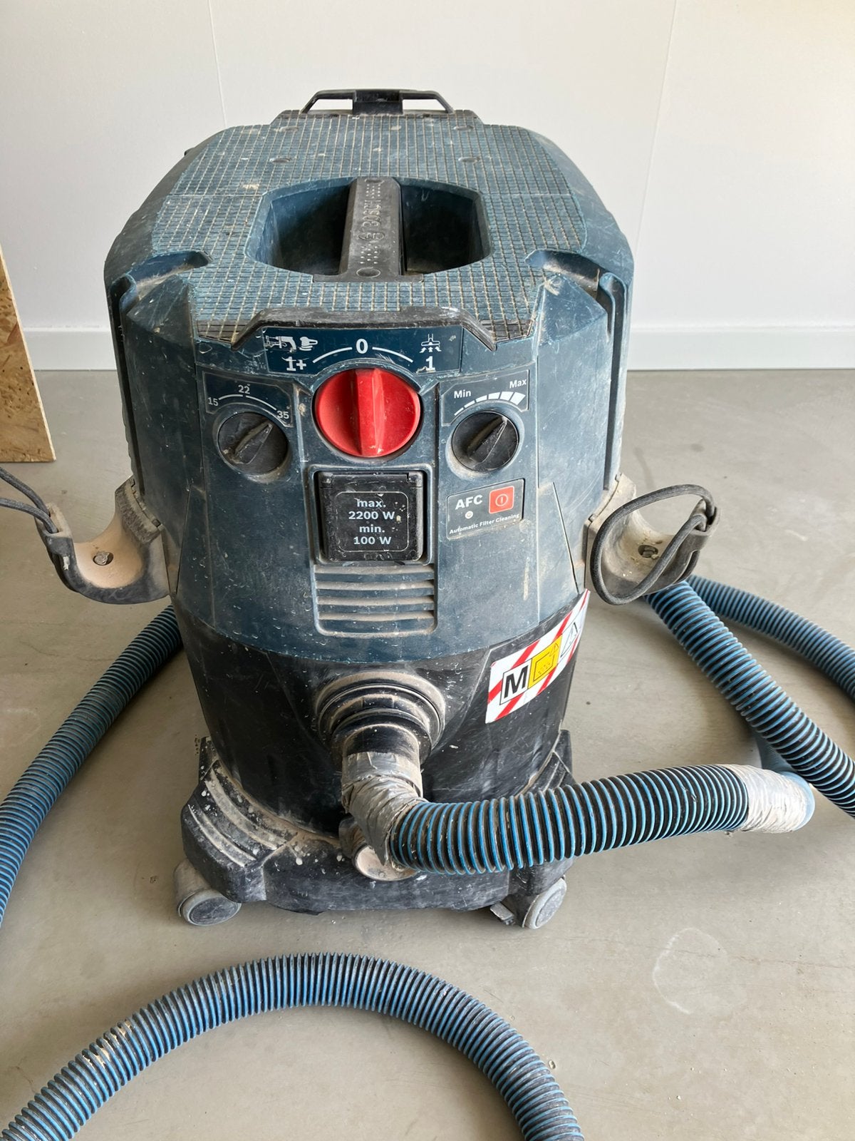Bosch gas 35 M AFC bouwstofzuiger, Ophalen of Verzenden, Zo goed als nieuw