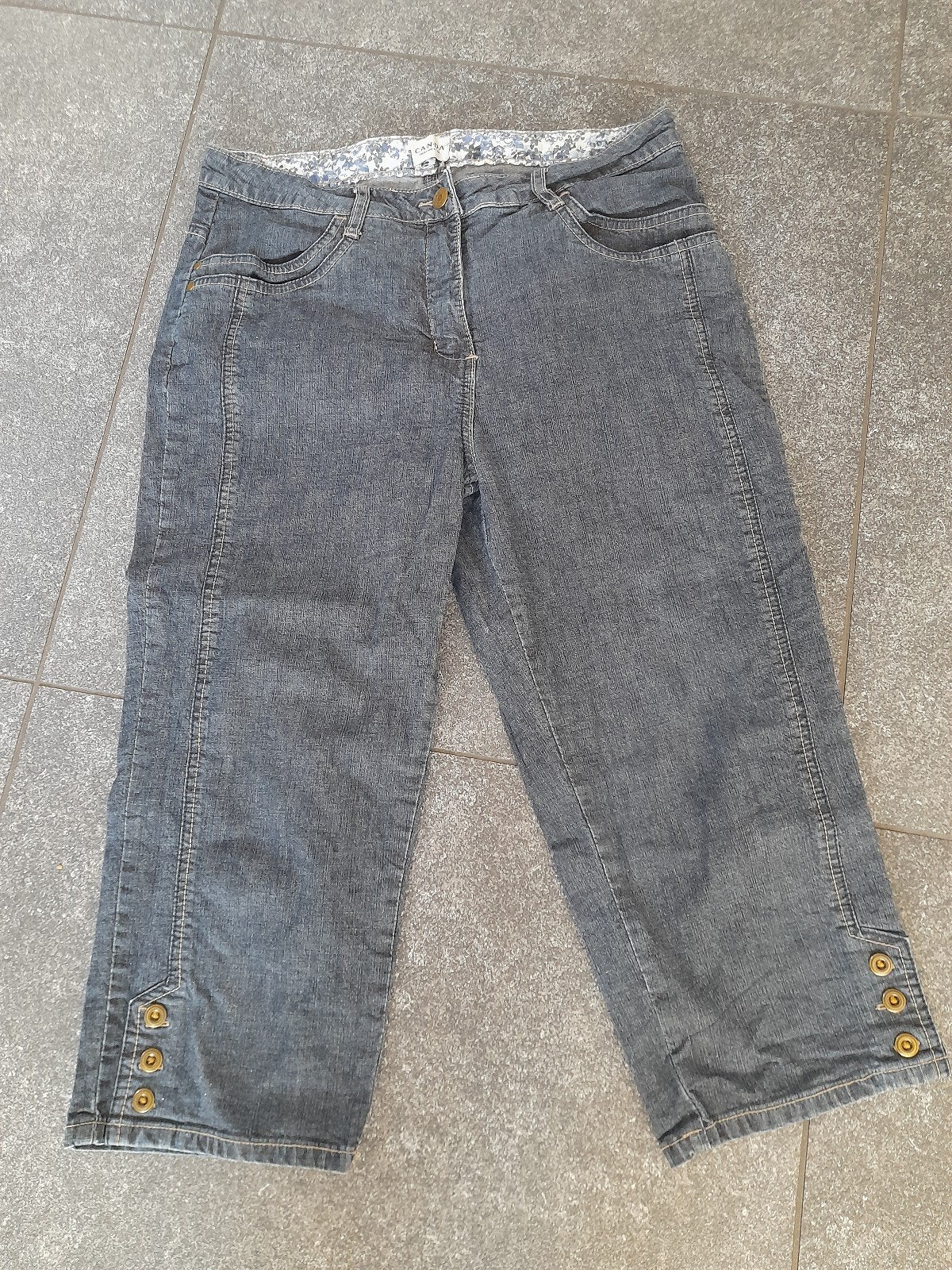 spijkerbroek Dames drie kwart van C en A, Maat 38/40 (M), Blauw, Ophalen of Verzenden, Zo goed als nieuw
