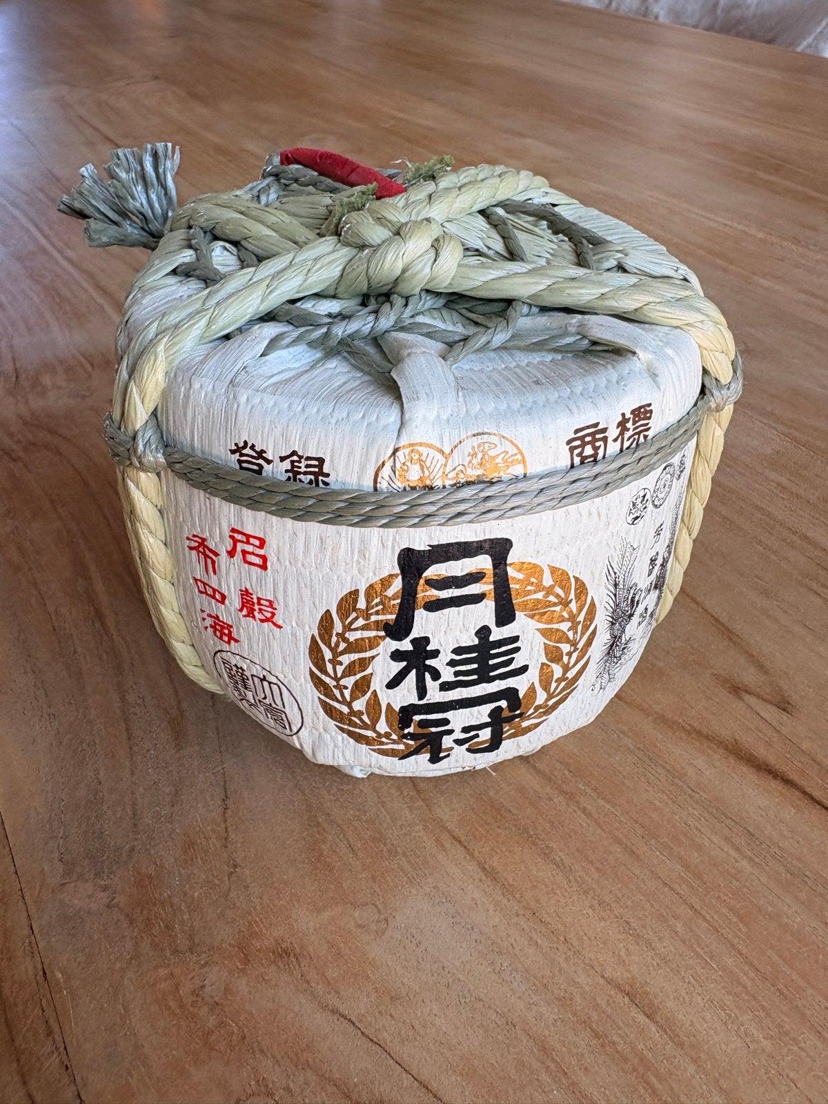 Decoratieve Japans Sake mini vat, Ophalen of Verzenden, Zo goed als nieuw