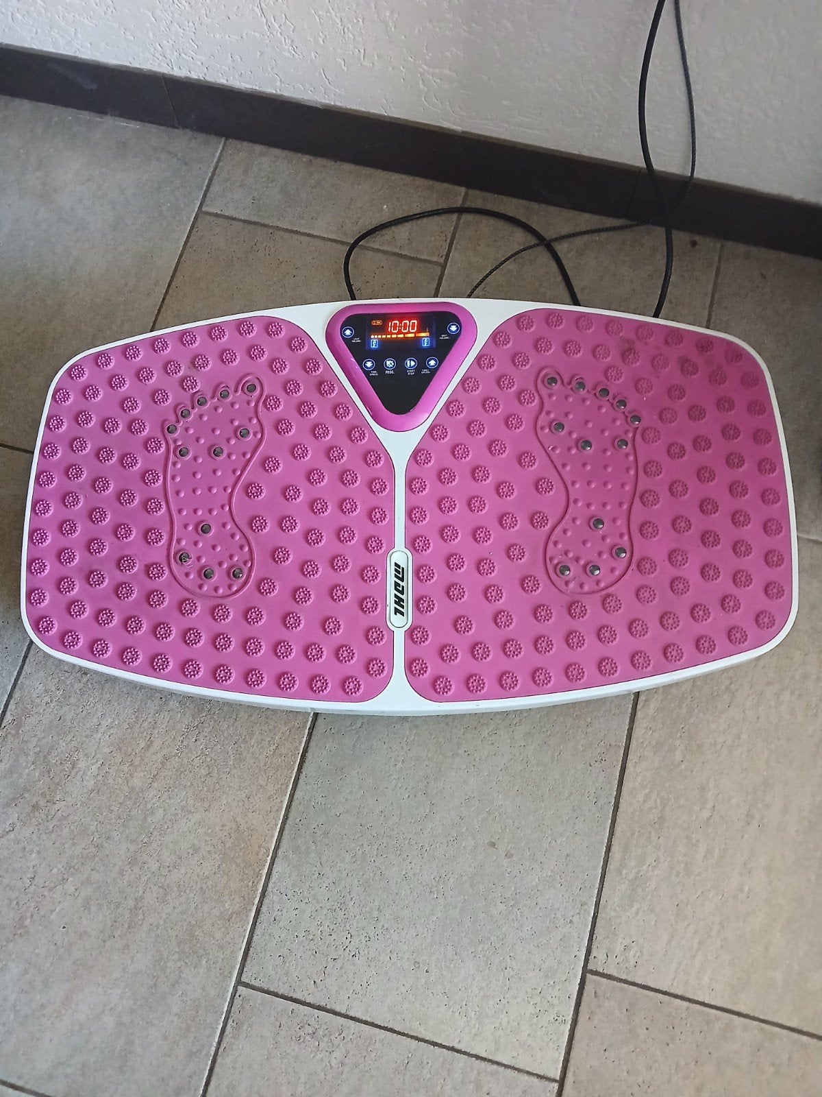 Roze trilplaat voor fitness en spierversterking, Ophalen, Gebruikt, Benen, Overige typen
