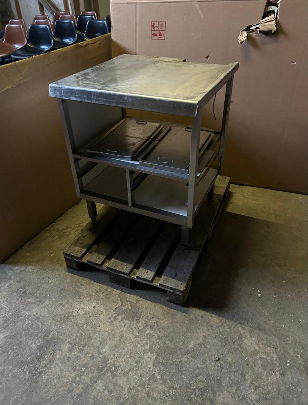 RVS Werktafel met Opslag - Hakvoort Professional, Ophalen, Gebruikt, Overige typen