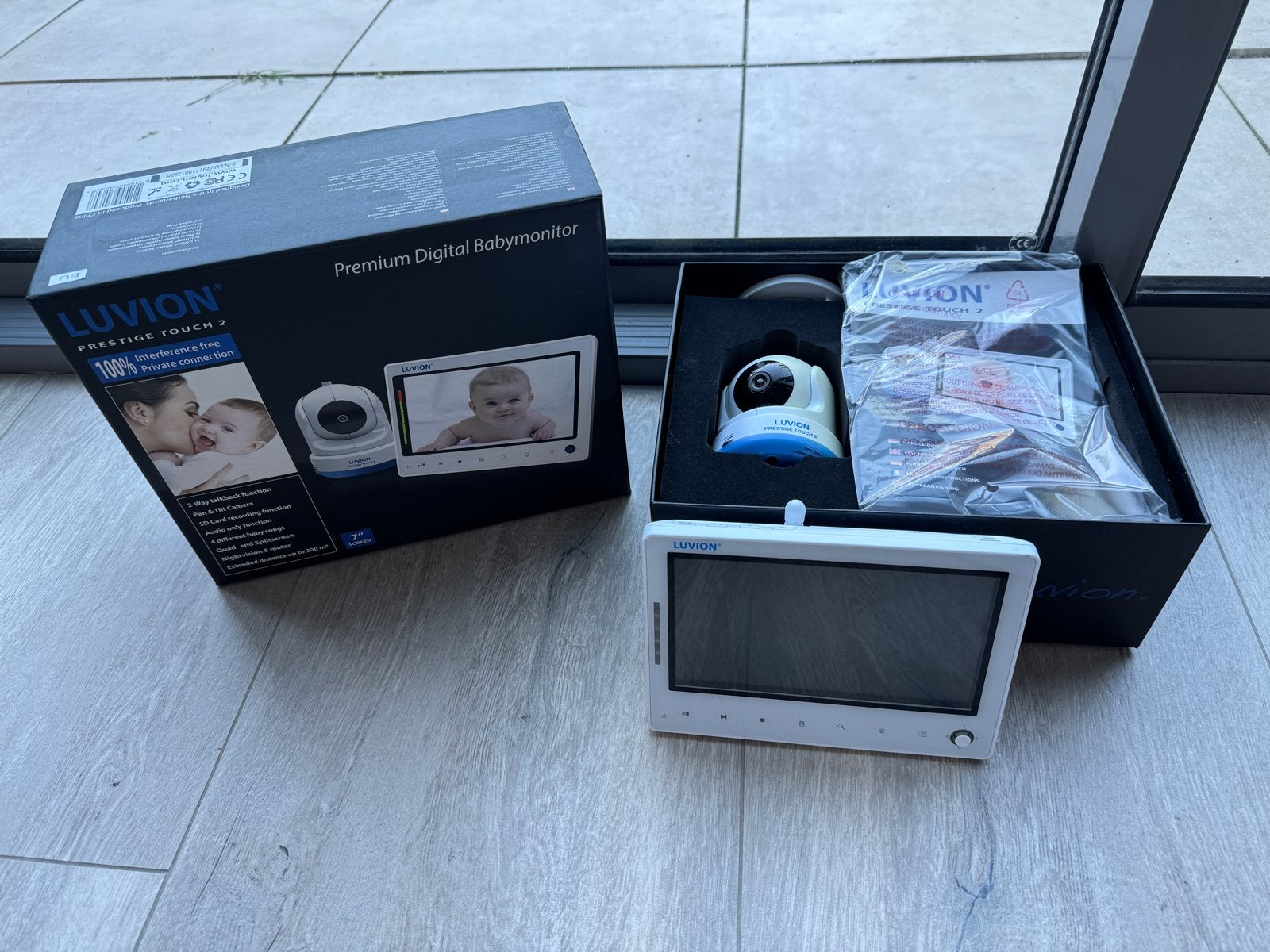 Luvion Prestige Touch 2 Premium Digitale Babyfoon, Ophalen of Verzenden, Gebruikt, 250 meter of meer, Camera