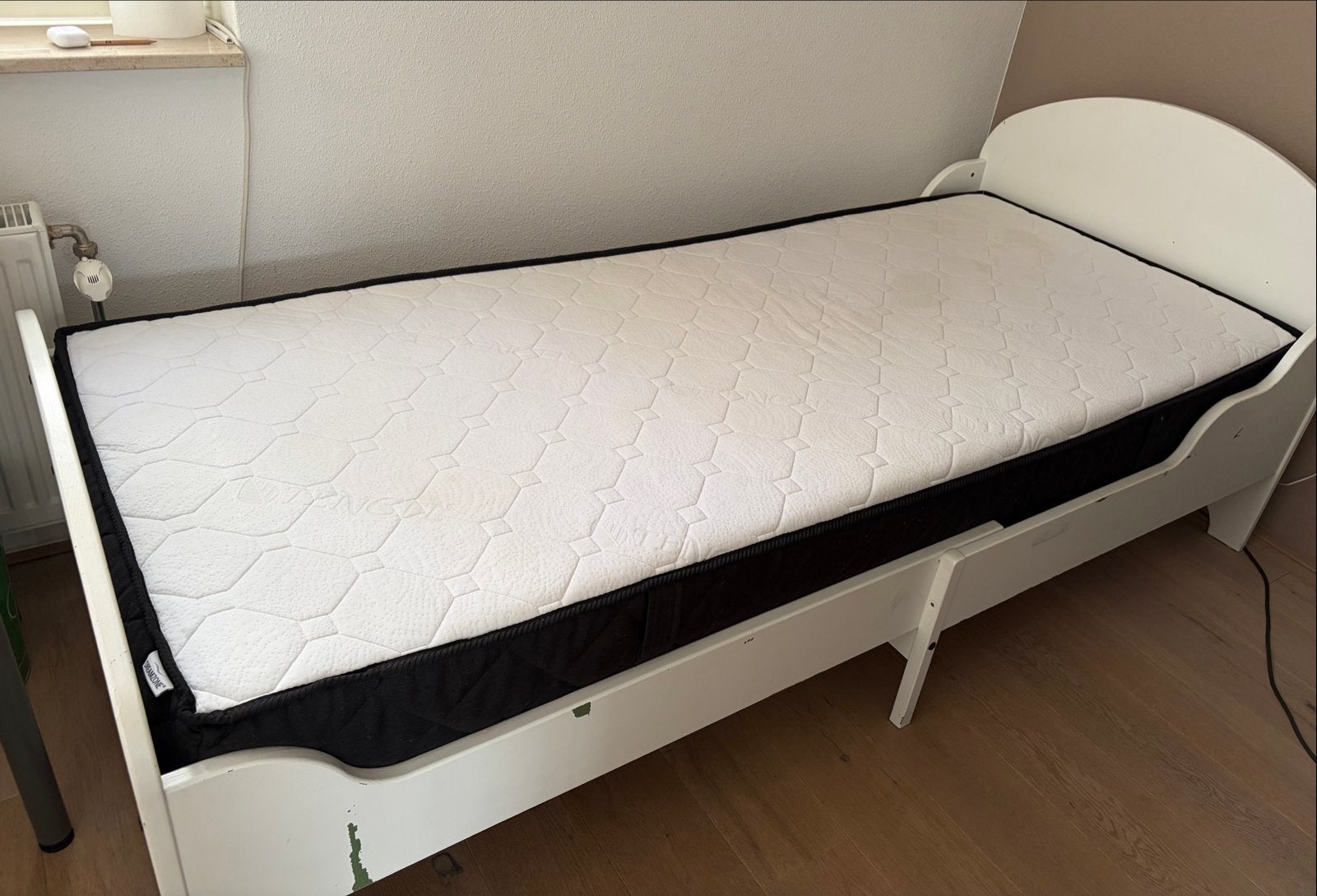JYSK Dreamzone springveer matras 80x200cm, Ophalen, Gebruikt, Eenpersoons, Wit