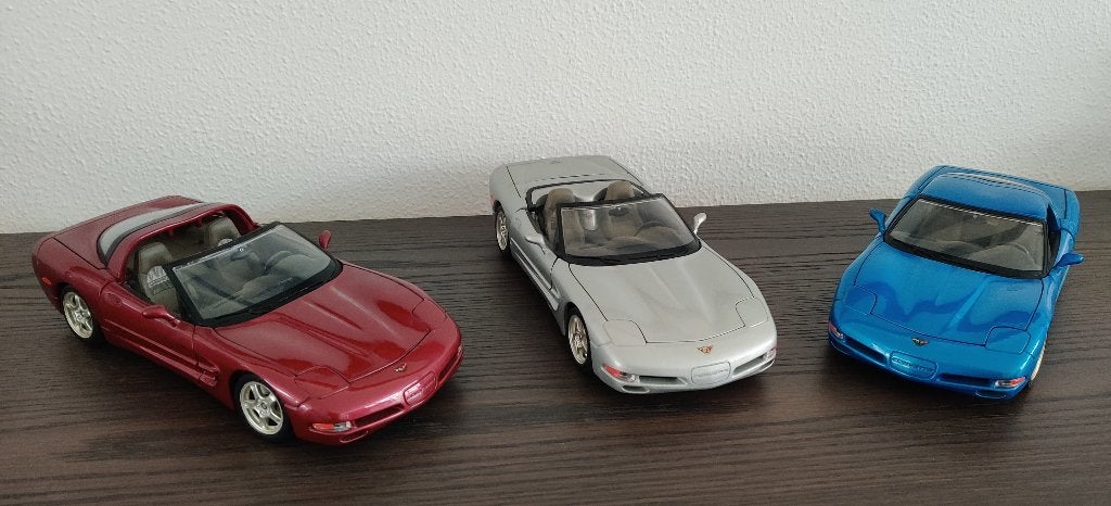 Chevrolet Corvette C5 1:18, Hobby en Vrije tijd, Ophalen, Zo goed als nieuw, Auto, Bburago